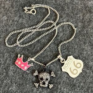 Punk Rock Princess Charm Necklace